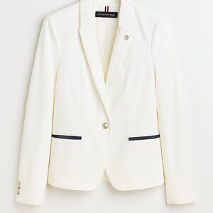 Tommy Hilfiger Cream Blazer with Black Trim